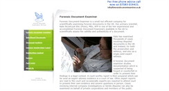 Desktop Screenshot of forensicdocumentexaminer.co.uk