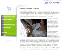 Tablet Screenshot of forensicdocumentexaminer.co.uk